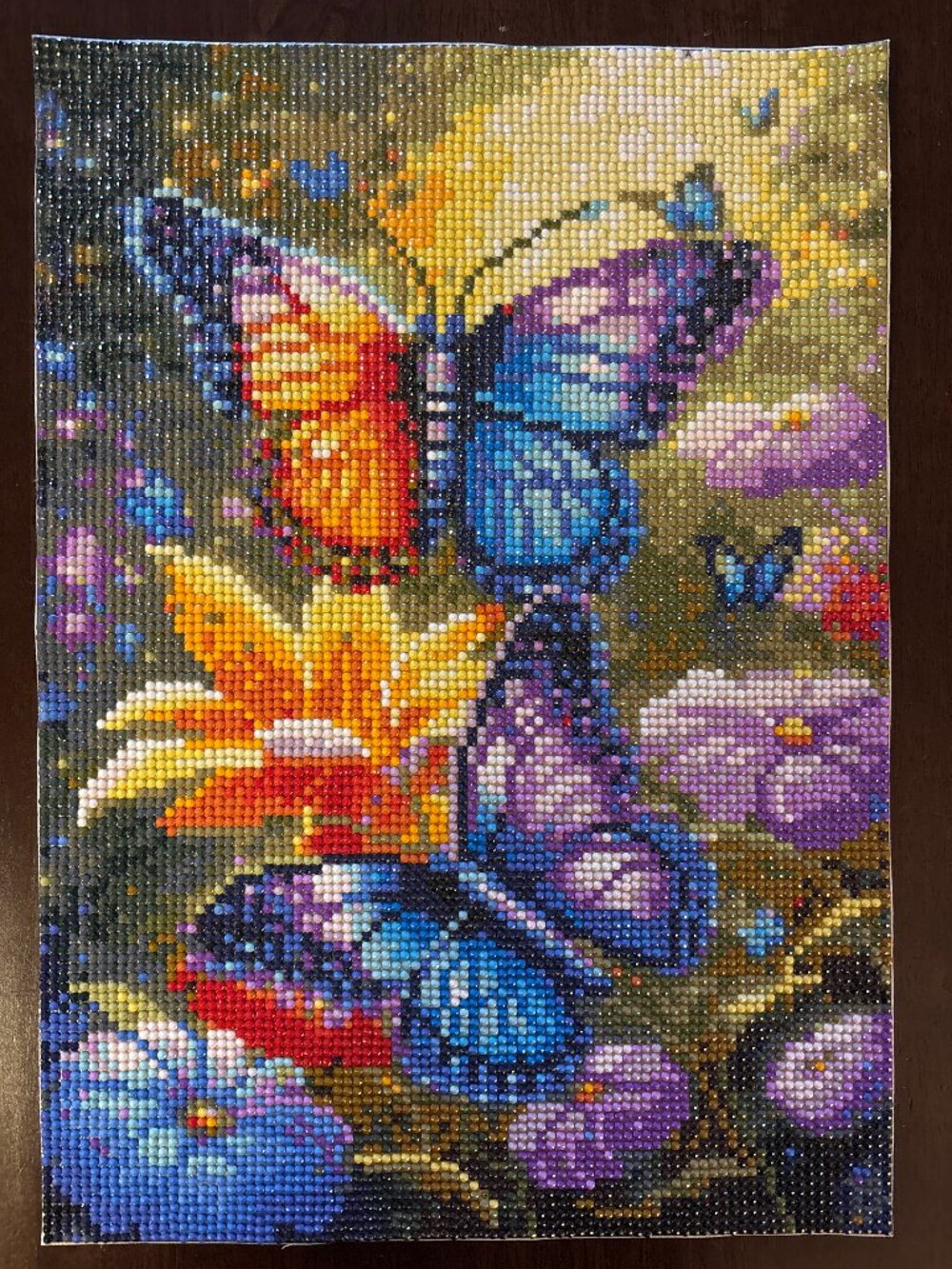 Multi-Color Butterflies Diamond Art Painting - Unframed - 10"x14"